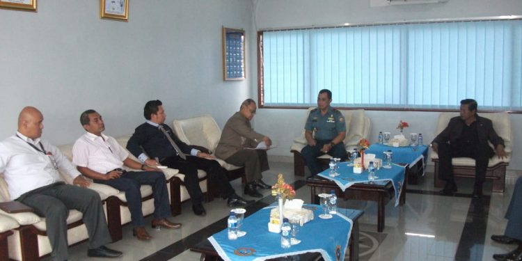 Kegiatan Diskusi dan Audensi Dengan Dan Lantamal di Sumut