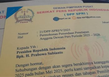 SPRI Surati Presiden Prabowo, Minta SK Presiden Tentang Dewan Pers Ditunda